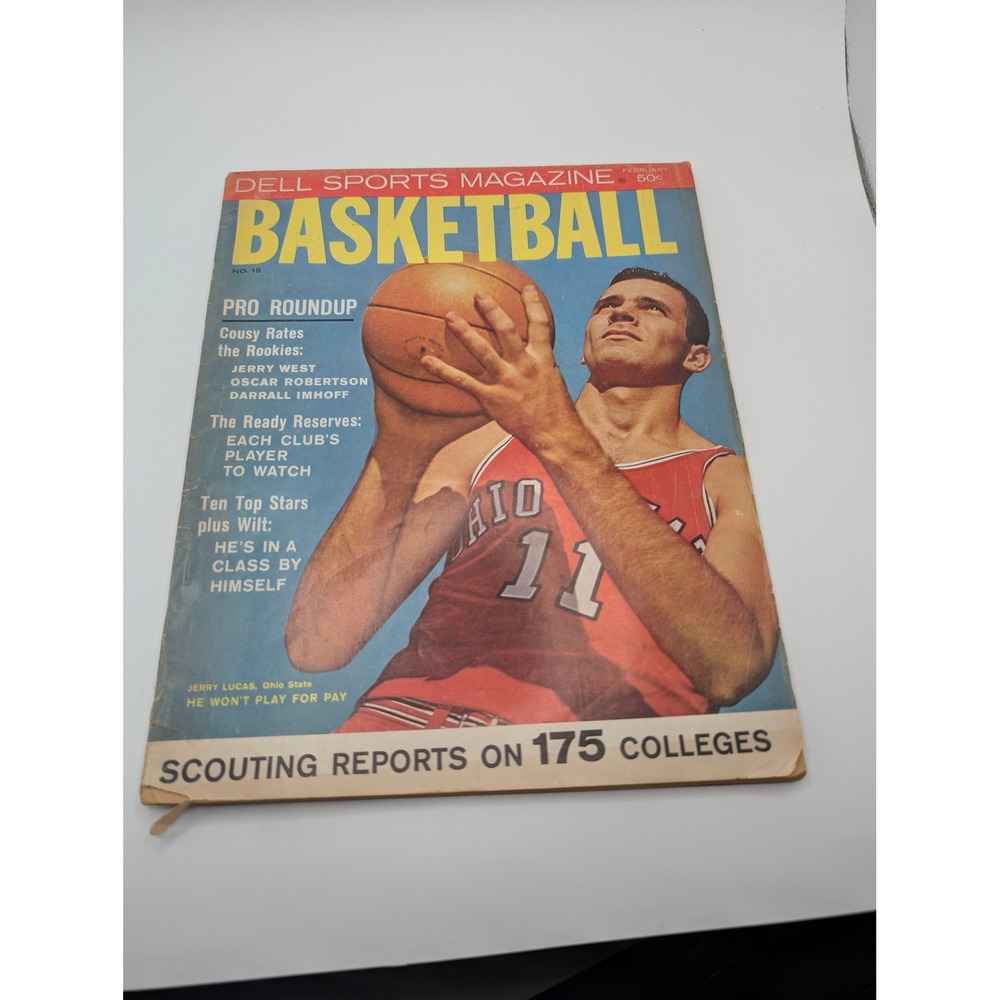 Vintage 1961 Dell Sports Magazine Basketball No 18 Jerry Lucas Jerry West Wilt
